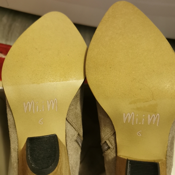 Suede Western style knee high boots - Picture 6 of 6